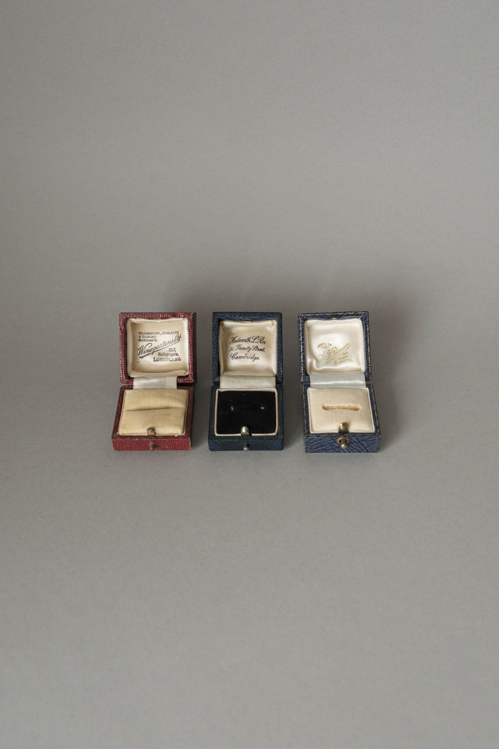 A Collection of Antique Ring Boxes