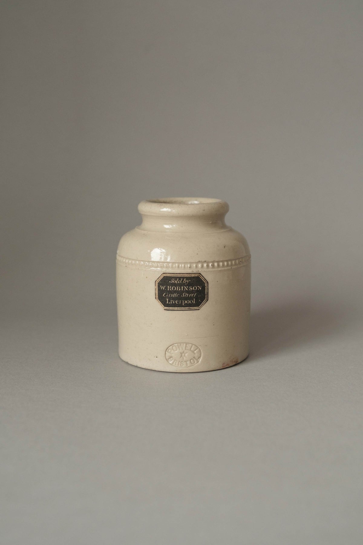 English Stoneware Ink Bottle