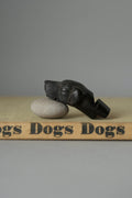 Hand-Carved Horn Dog Head Whistle, 19th Century
