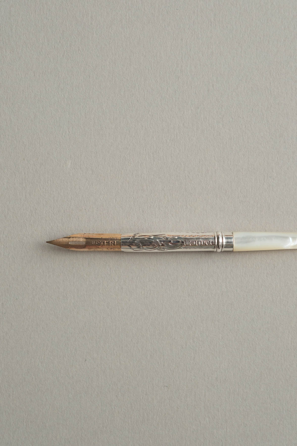 Silver & Mother-of-Pearl Dip Pen, 1912