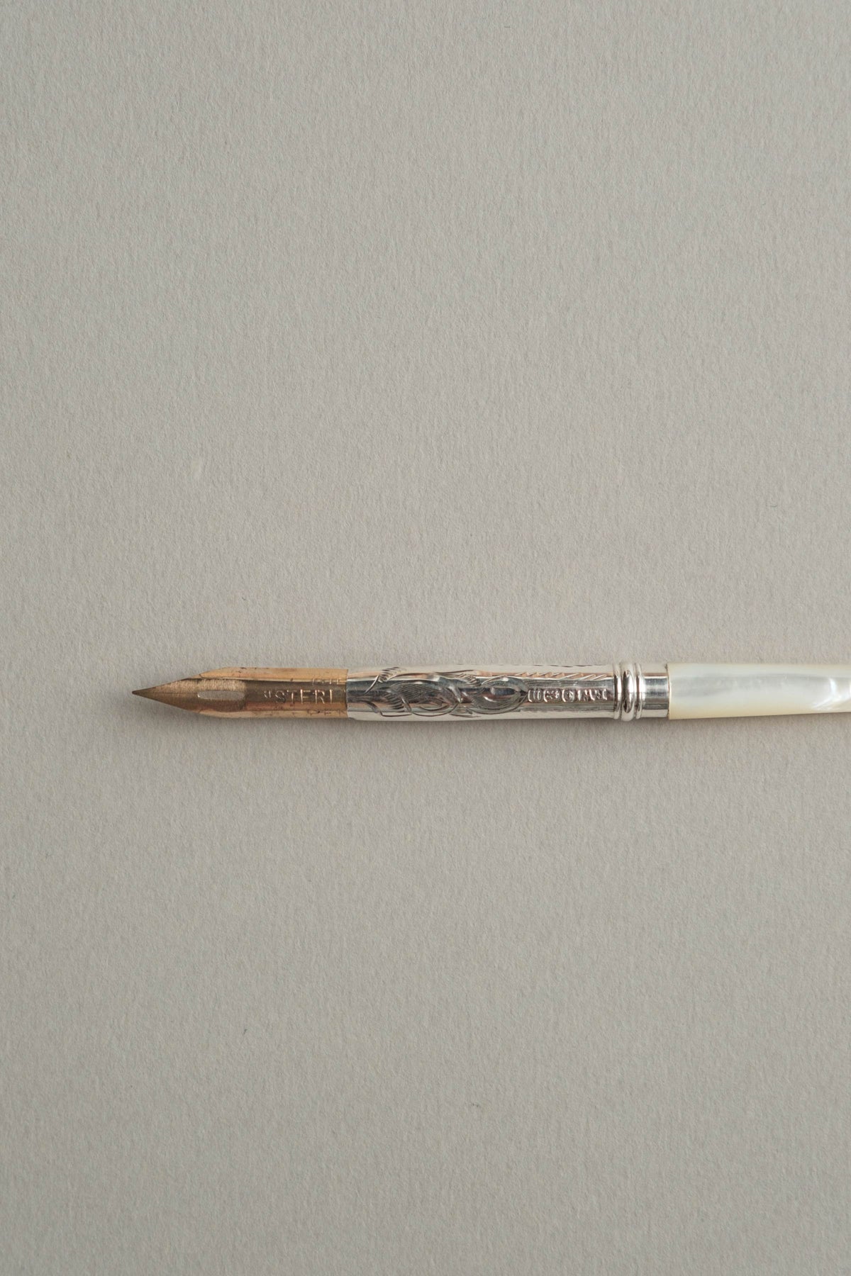 Silver & Mother-of-Pearl Dip Pen, 1912