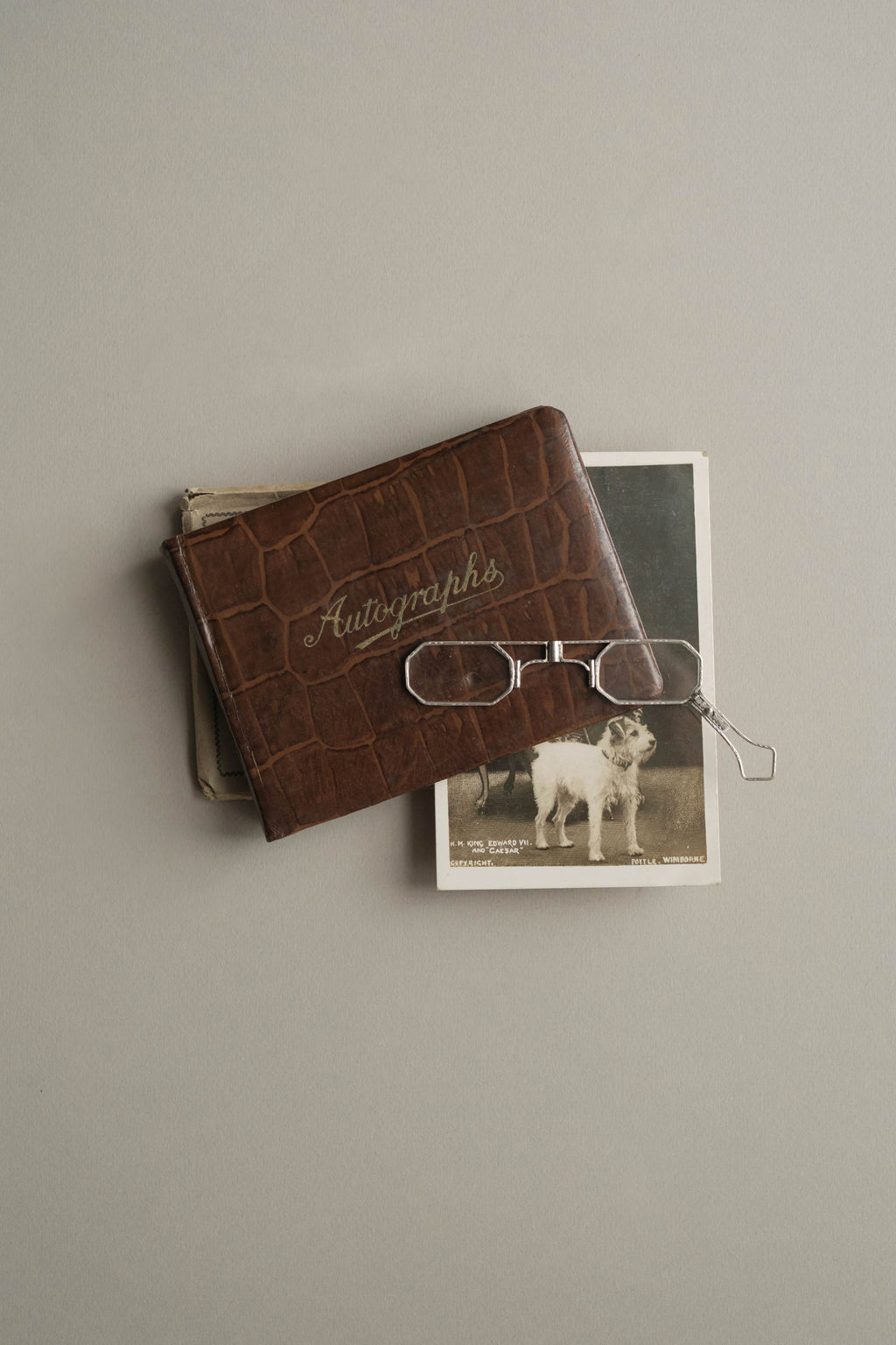 Vintage Autograph Book, Gilt-Edged, c.1925
