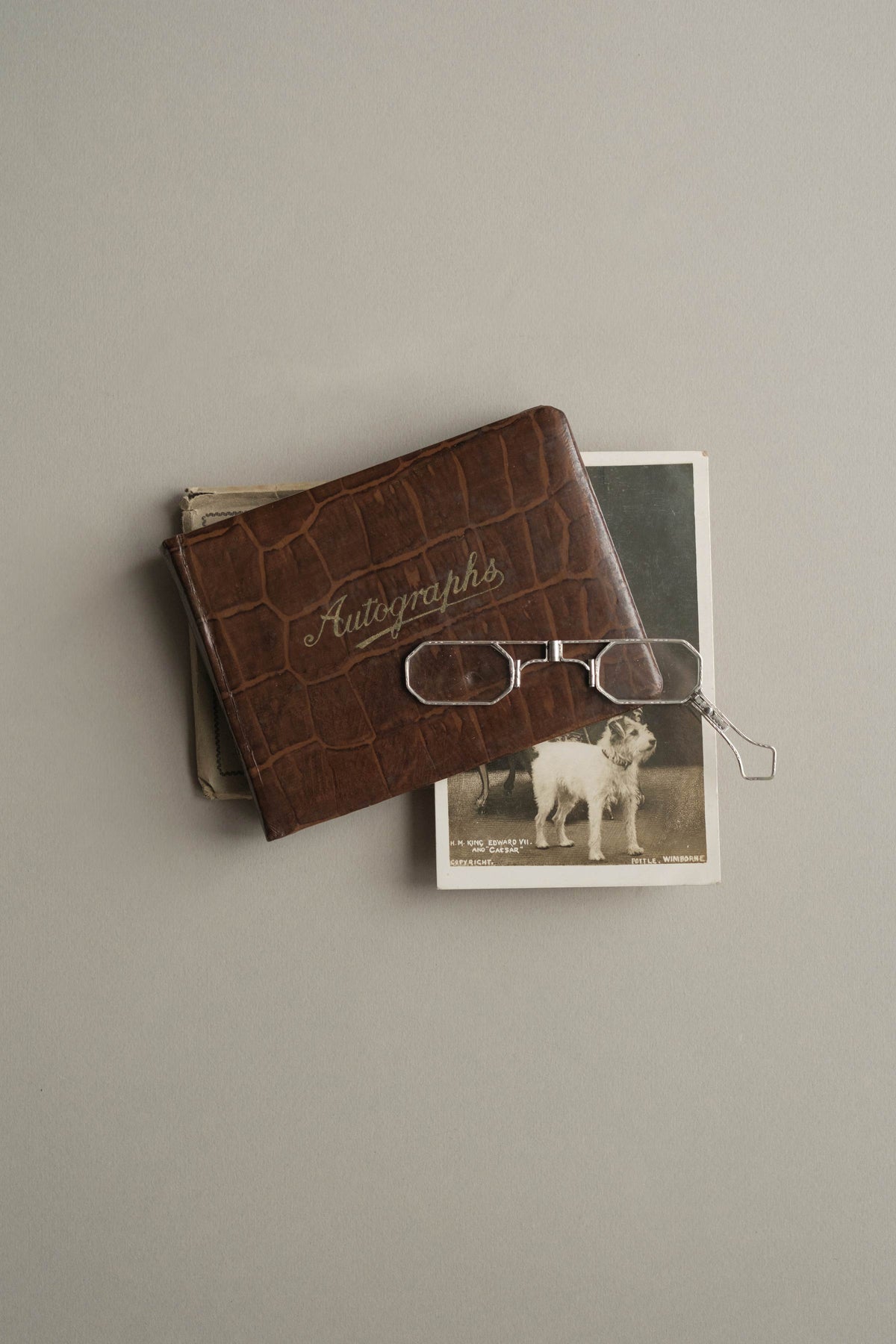 Vintage Autograph Book, Gilt-Edged, c.1925