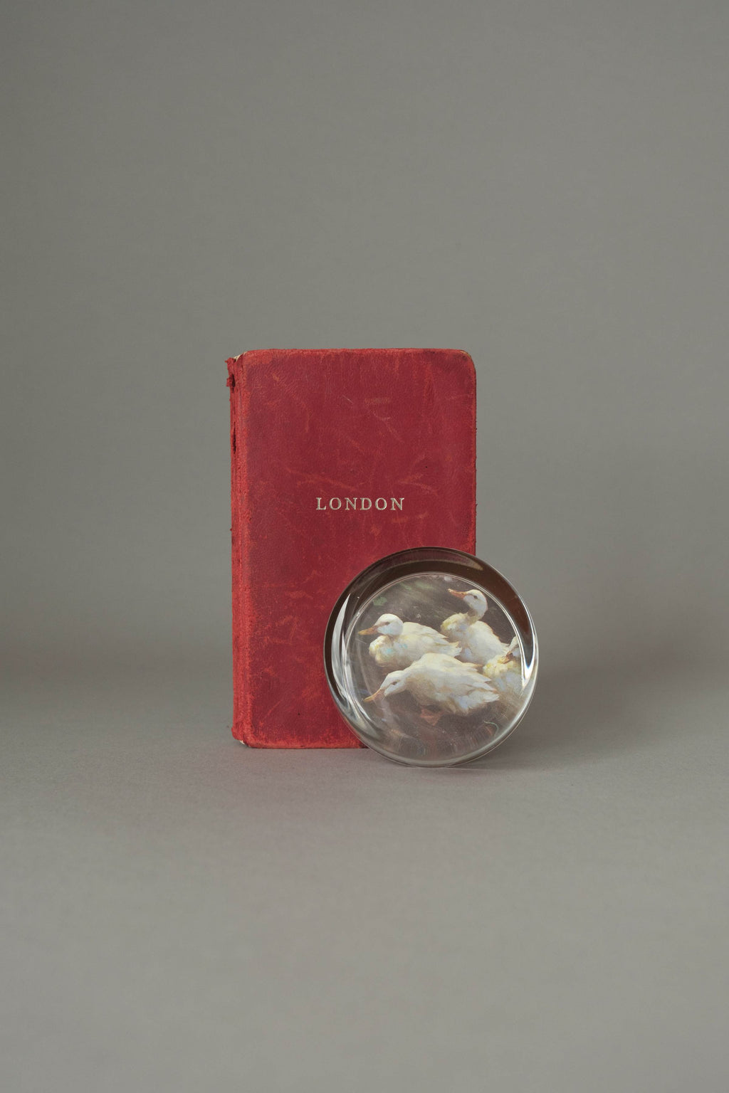 Vintage Leather-Bound London Guide, c.1960