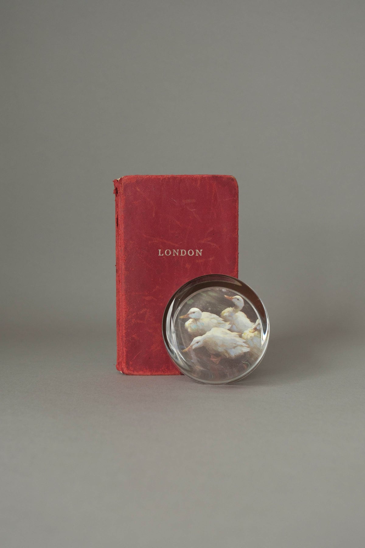 Vintage Leather-Bound London Guide, c.1960