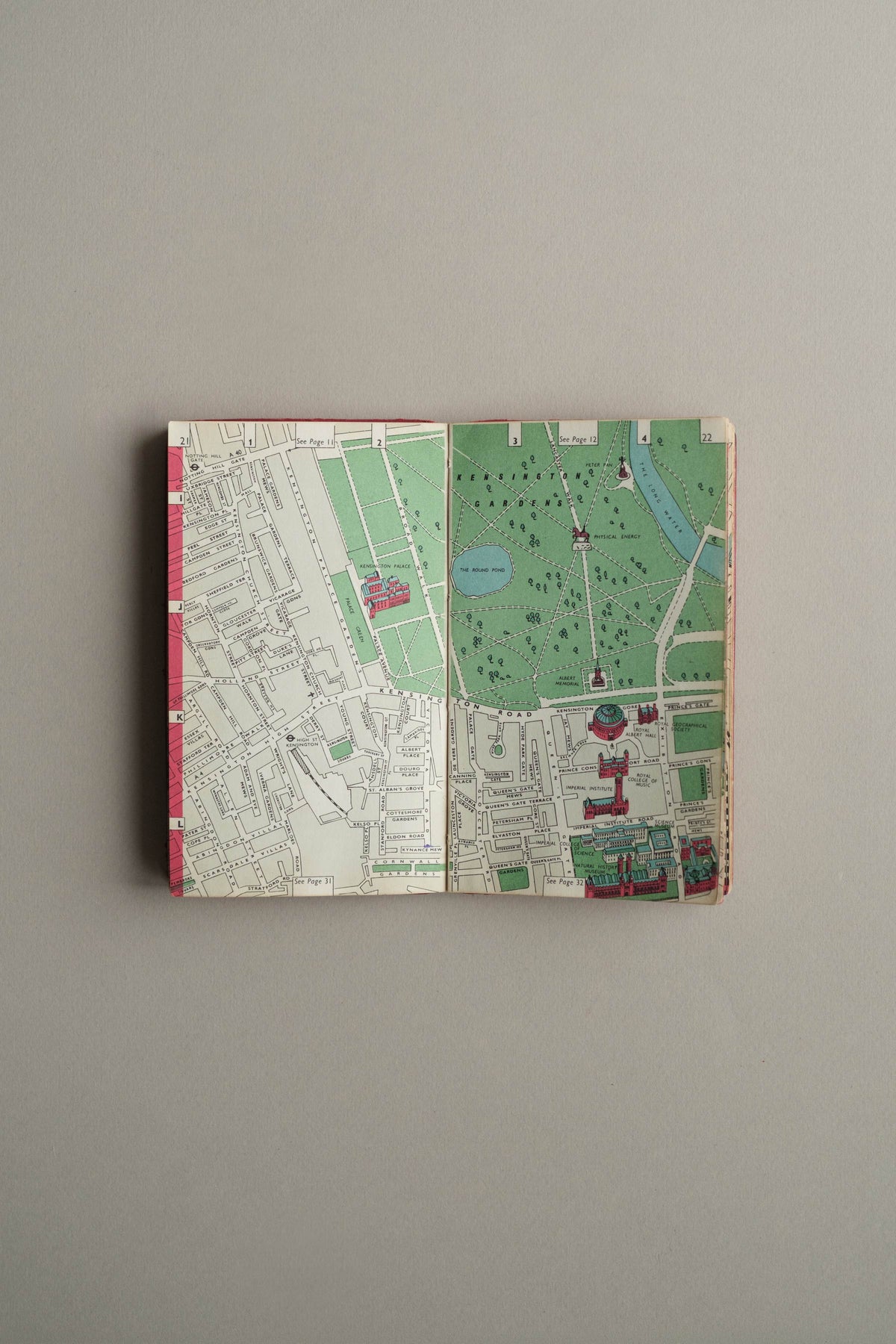 Vintage Leather-Bound London Guide, c.1960