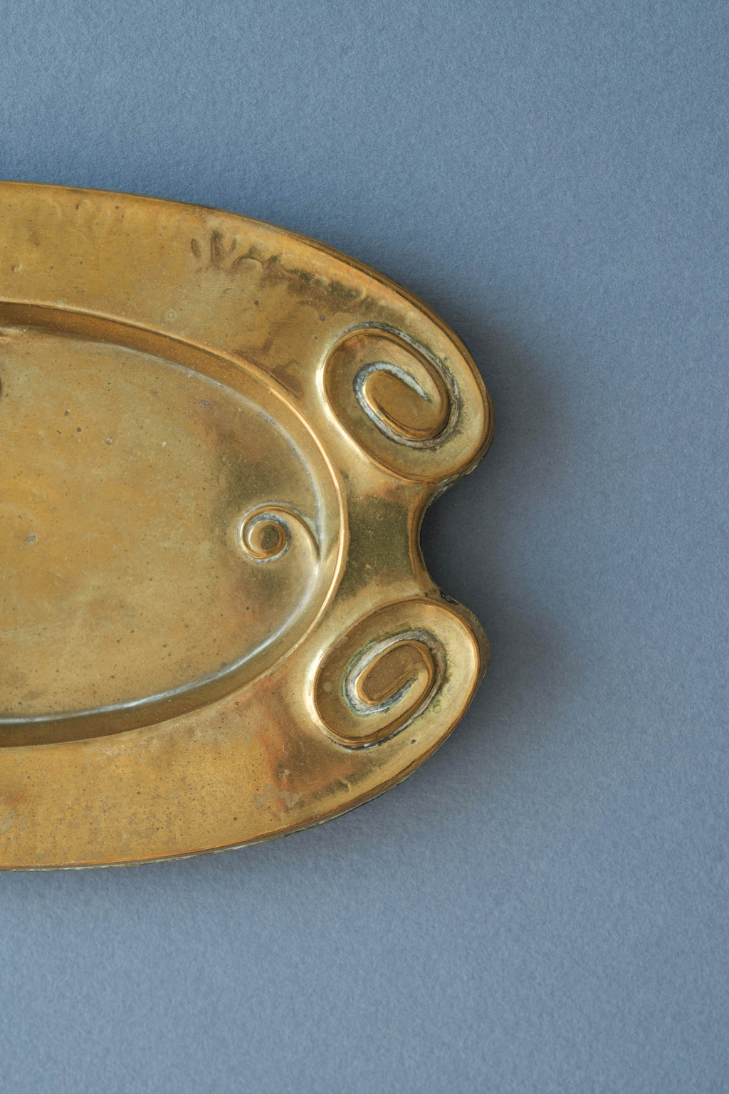 Art Nouveau Brass Dish