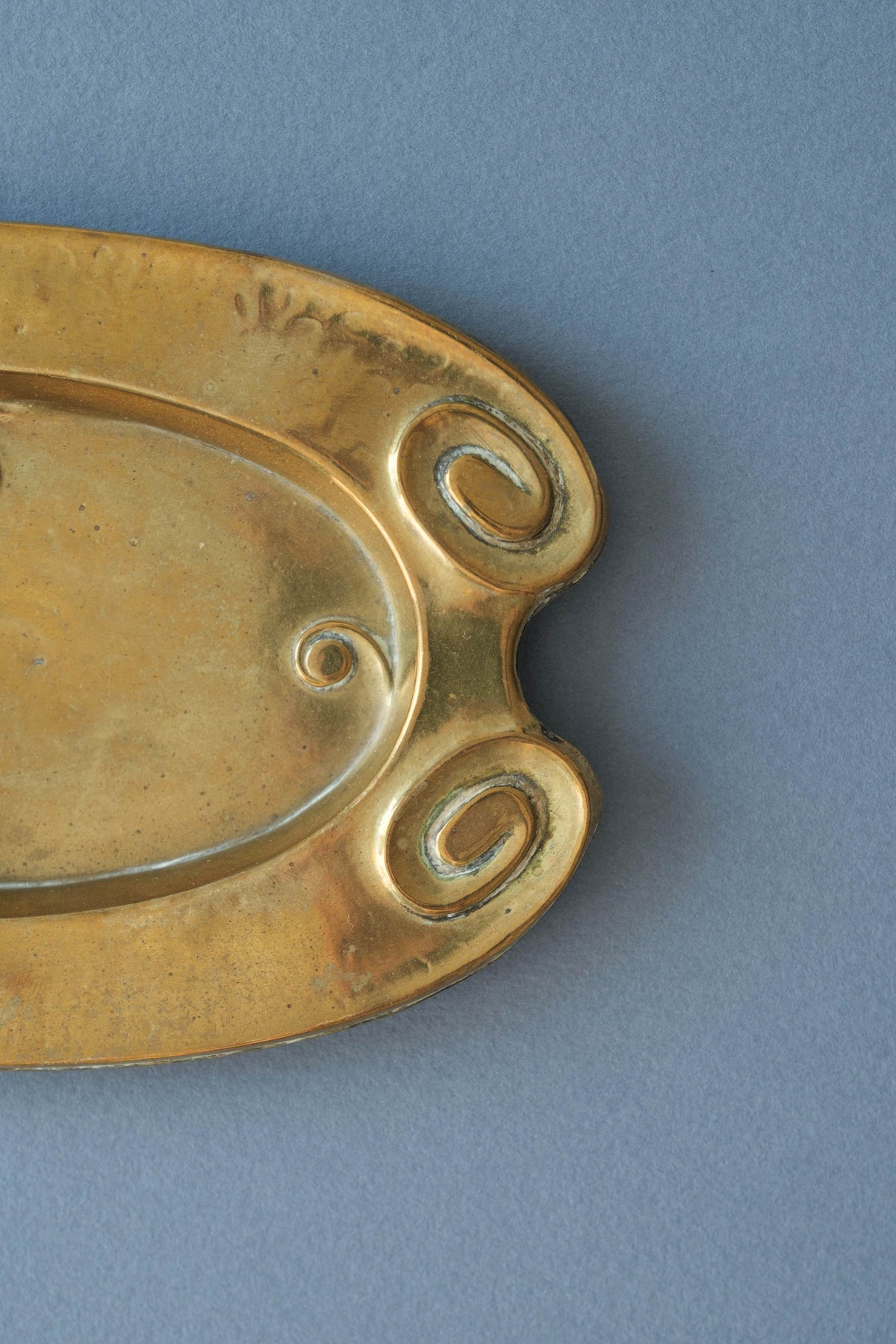 Art Nouveau Brass Dish