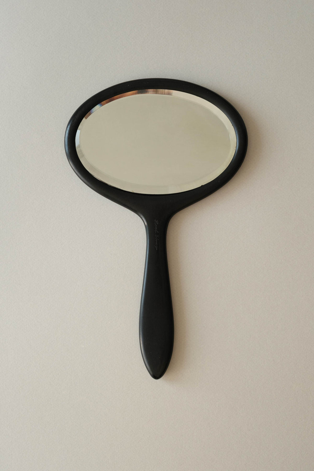 Ebony Oval Hand Mirror
