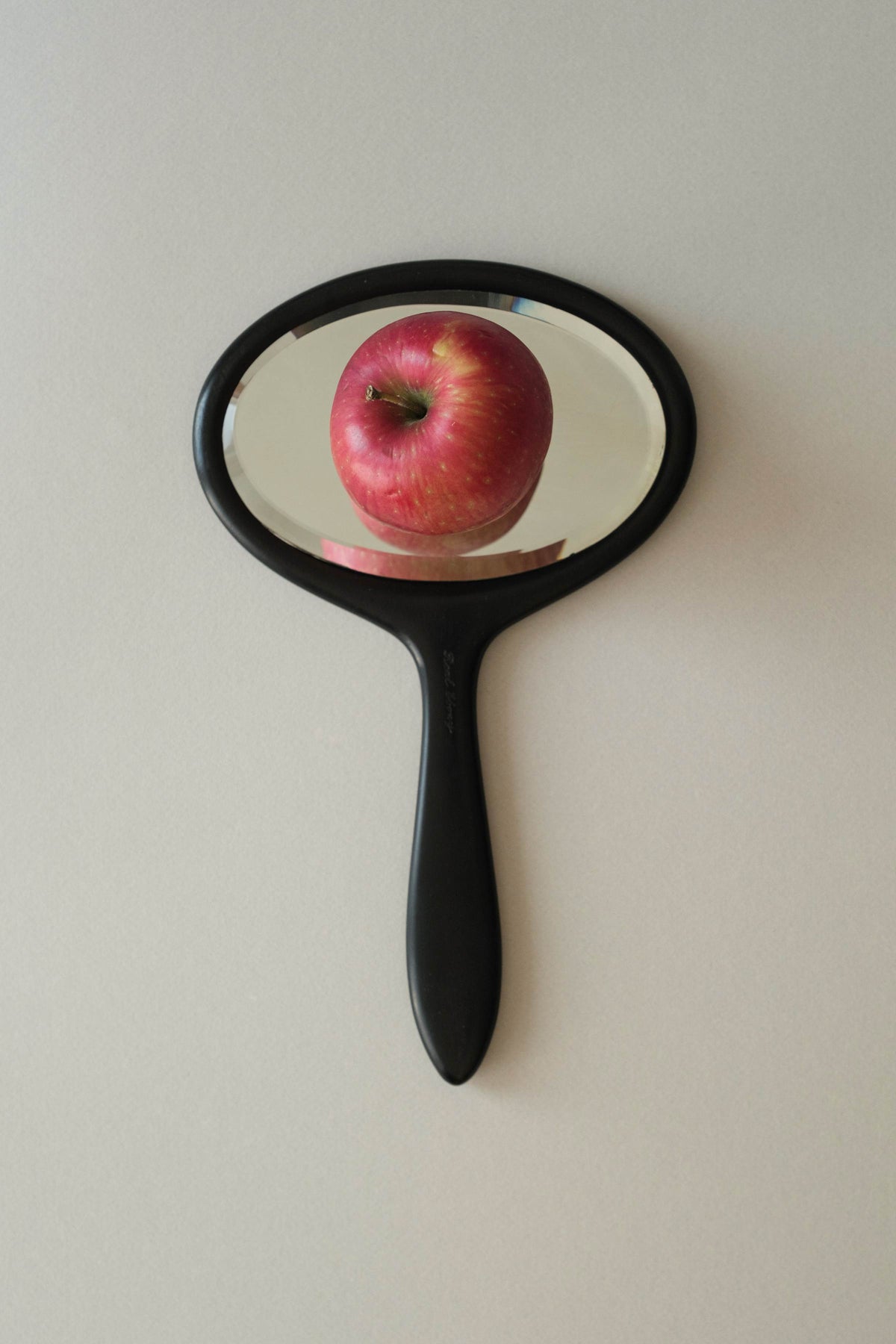 Ebony Oval Hand Mirror
