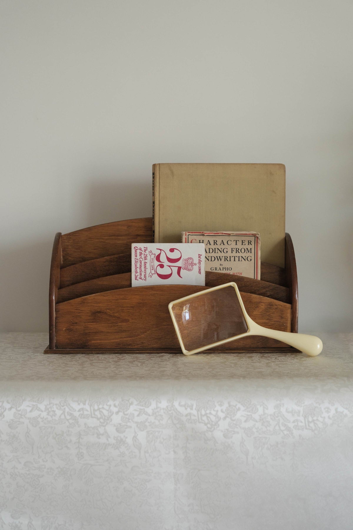 English Oak Letter Rack, c.1900