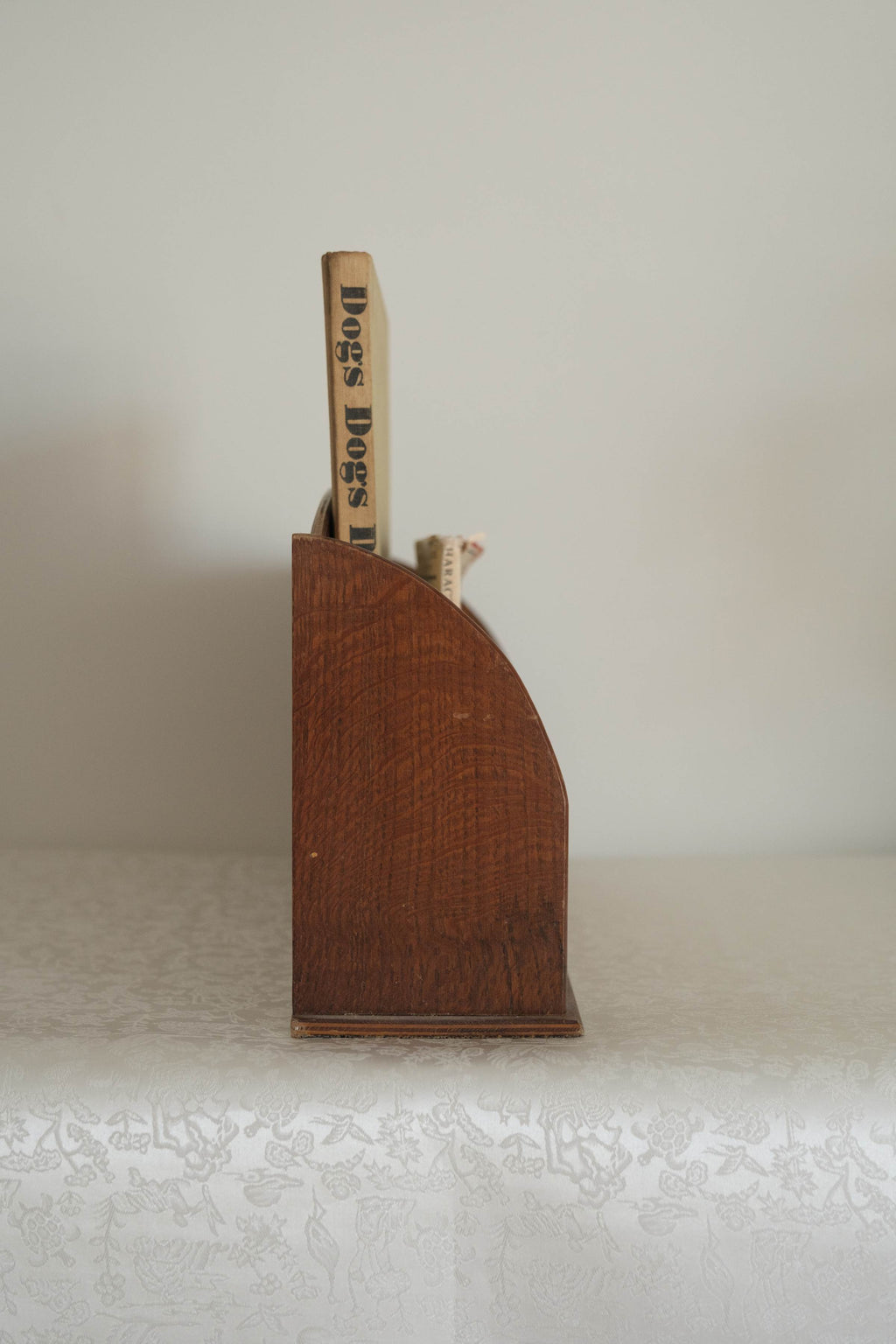 English Oak Letter Rack, c.1900