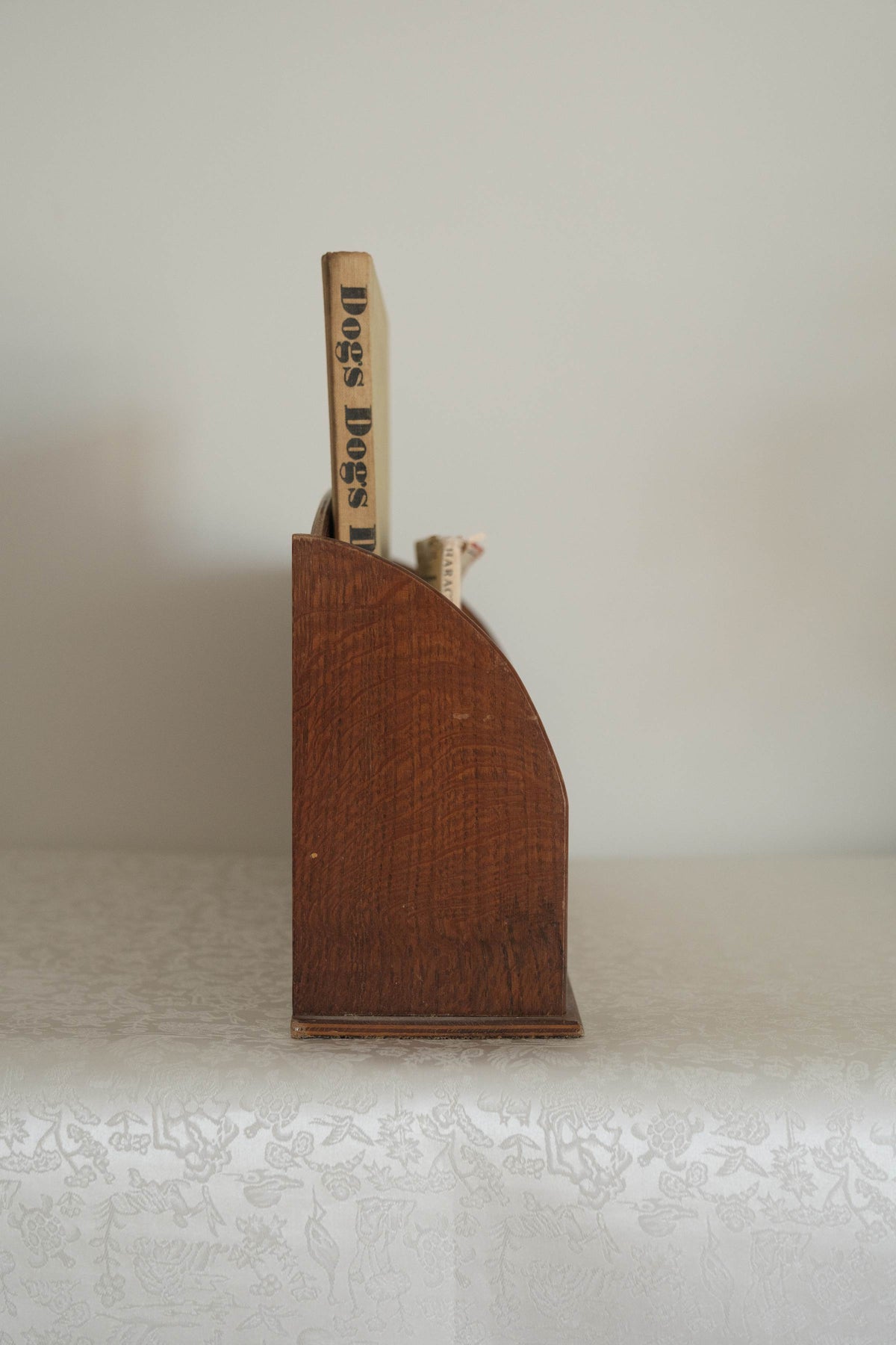 English Oak Letter Rack, c.1900