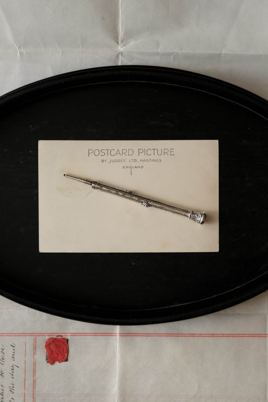 Silver Combination Dip Pen & Pencil, c.1890