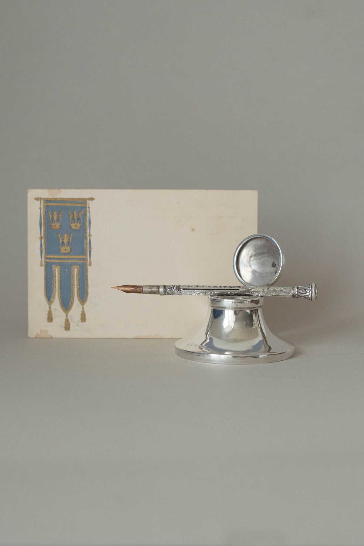 Silver Combination Dip Pen & Pencil, c.1890